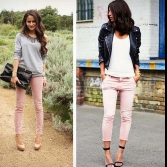 Old Navy Denim - Like NEW Rockstar Stretchy Skinny Jeans- pale pink